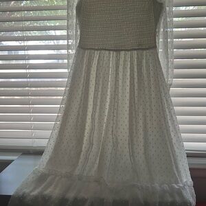 Elegant White Midi Dress